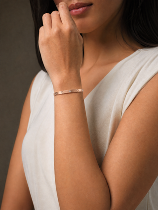 The Luxe Clover Bangle (Silver, Gold & Rose Gold)