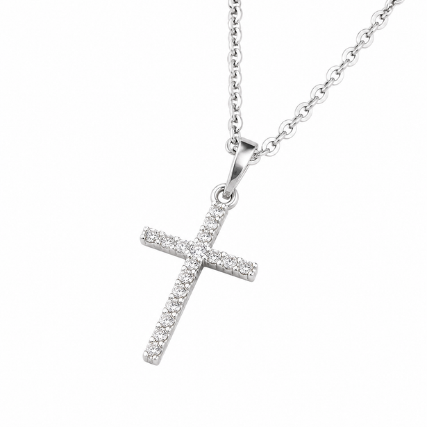 The Radiant Cross Necklace (Gold & Silver)