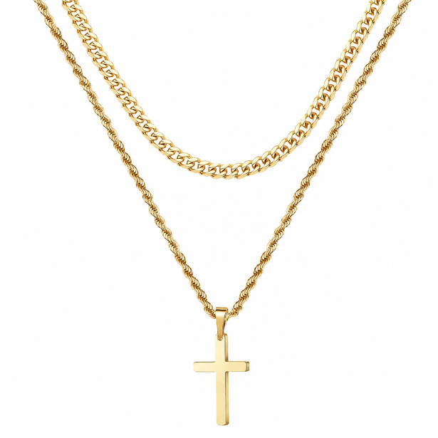 The Saint Necklace (Silver & Gold)