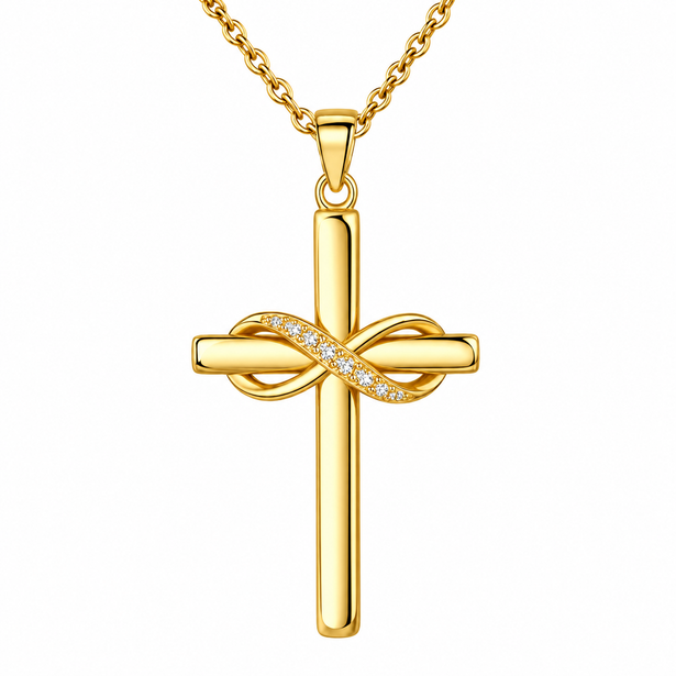 The Eternal Faith Necklace (Silver & Gold)