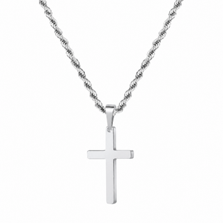 Roped In Faith Necklace (Silver & Gold)