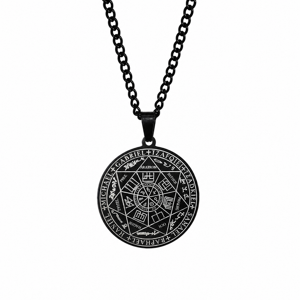 The Guardian Seal Necklace (Silver, Gold & Black)
