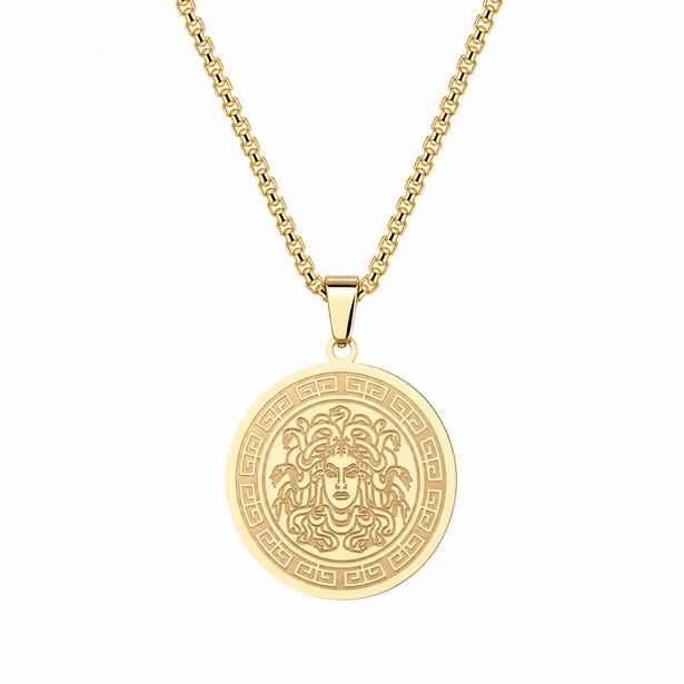 The Medusa Necklace (Silver & Gold)